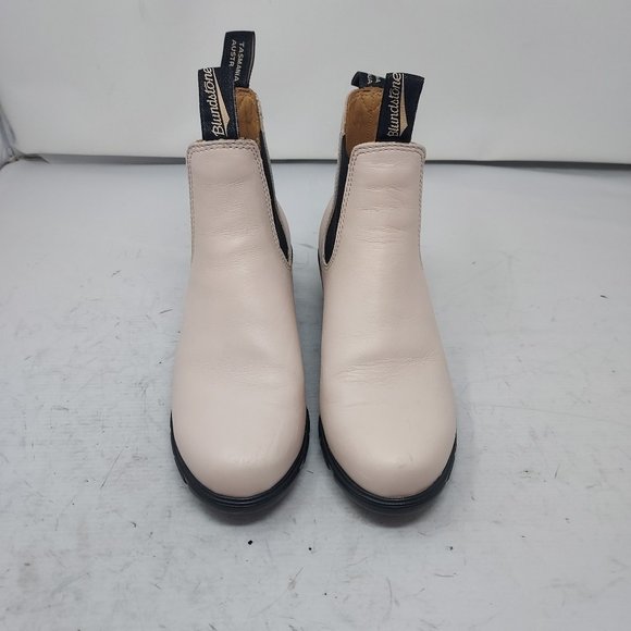 Blundstone Series 2160 Pearl Off-White/Pink Chelsea Heel Boot Size 8 EU 38 - Picture 6 of 11